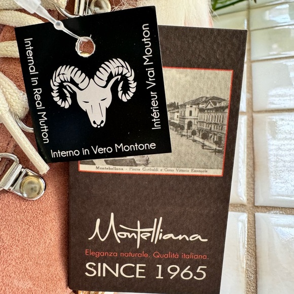 Montelliana real lamb fur boots in mauve. EU size 37.5. US size 7.5. Style Clara - Picture 7 of 8